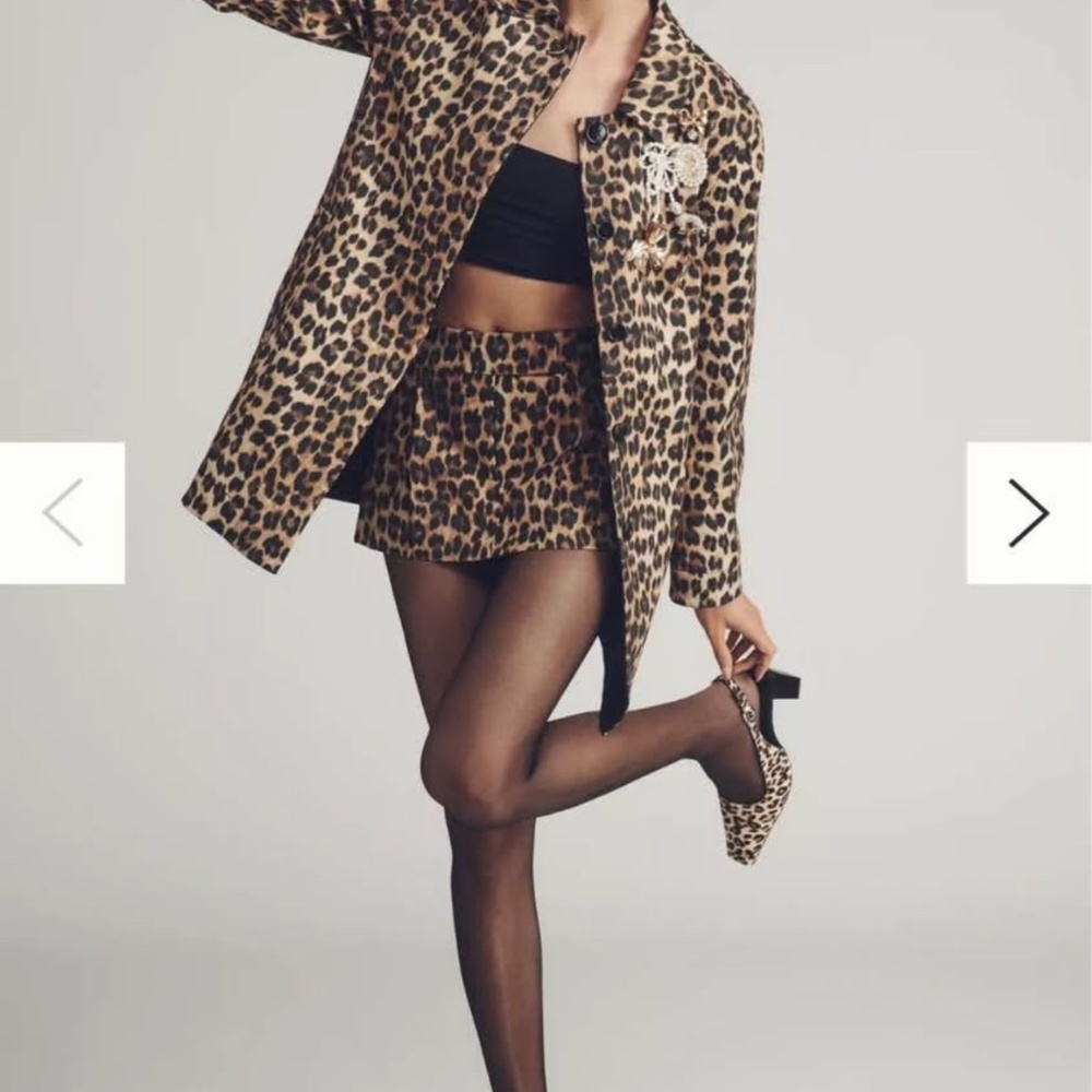 Anthropologie Mare Mare Leopard Jacker